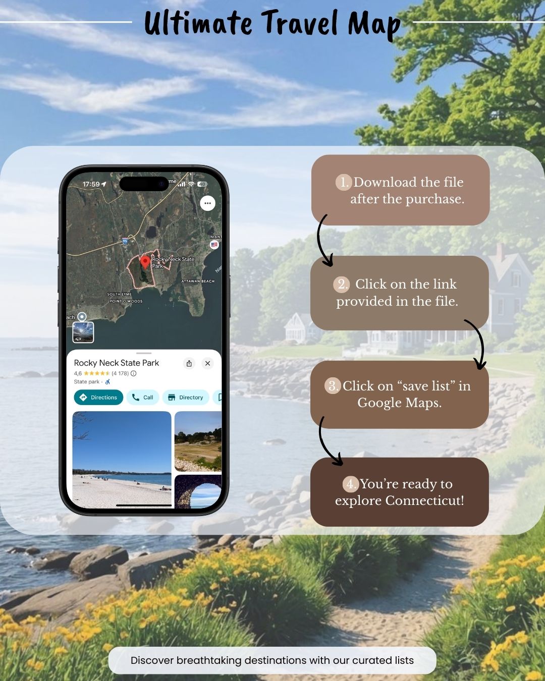 Connecticut Travel Map - Sight Maps