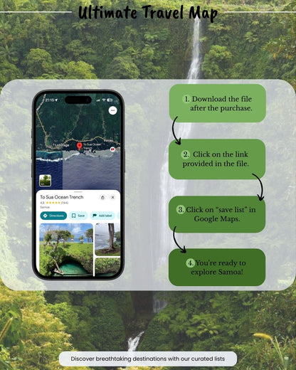 Samoa Travel Map - by Sight Maps