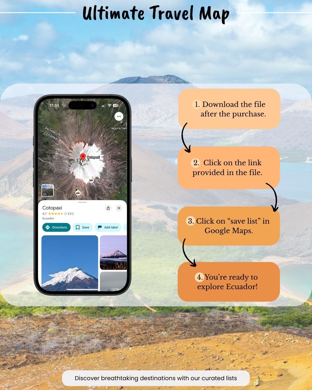 Ecuador Travel Map - Sight Maps