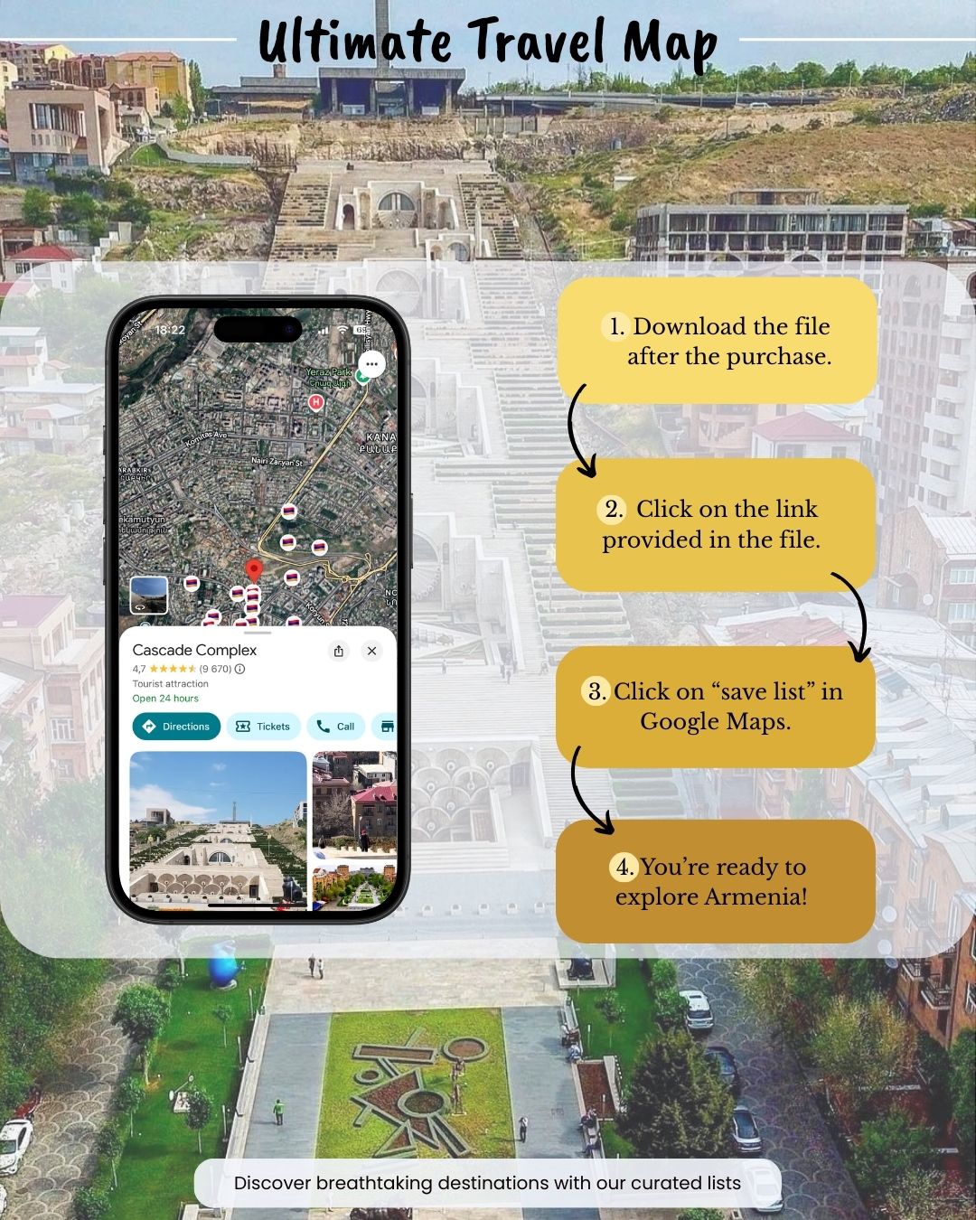 Armenia Travel Map - Sight Maps