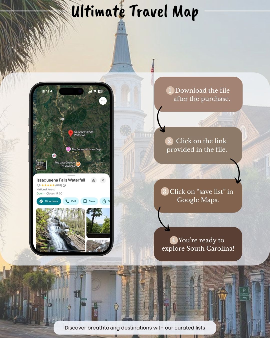 South Carolina Travel Map - Sight Maps
