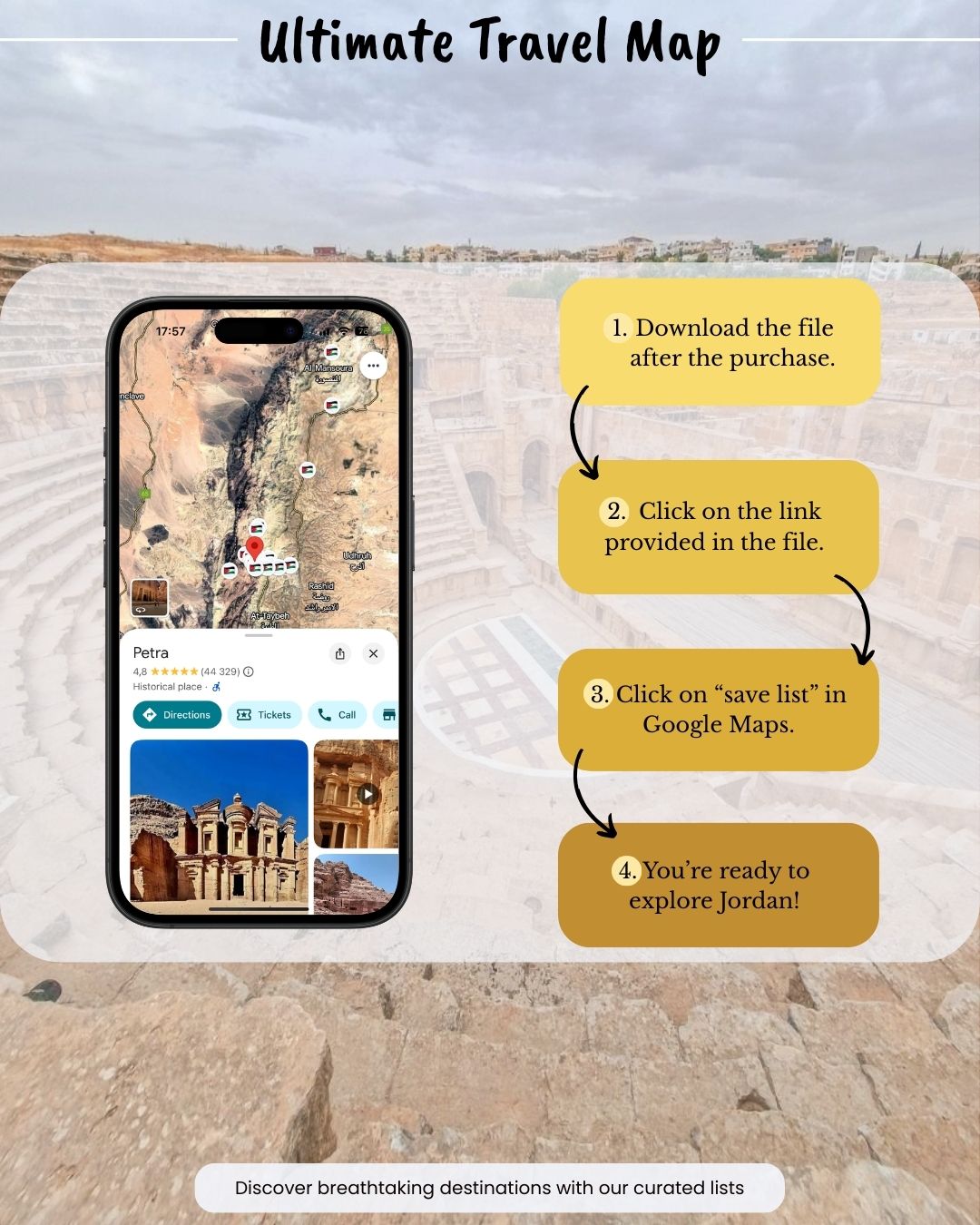 Jordan Travel Map - Sight Maps