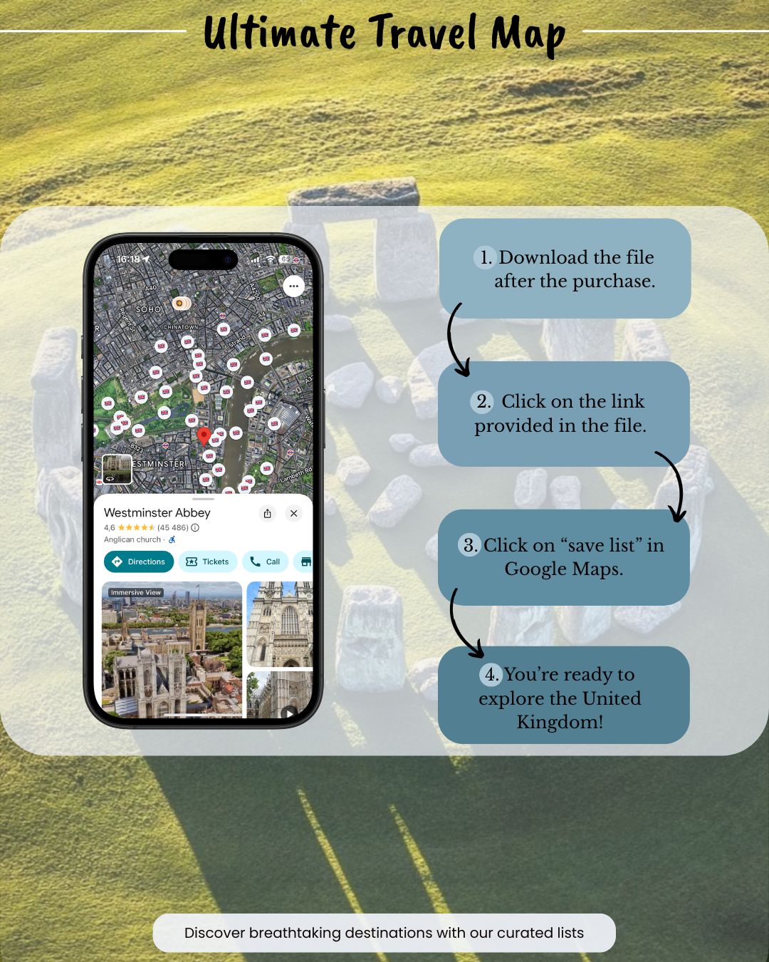 United Kingdom Travel Map - Sight Maps