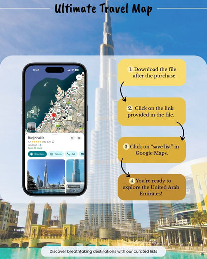 United Arab Emirates Travel Map - Sight Maps