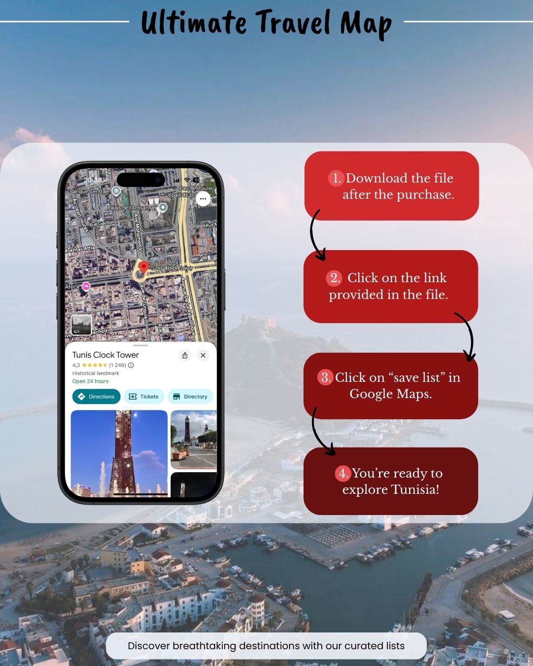 Tunisia Travel Map - Sight Maps