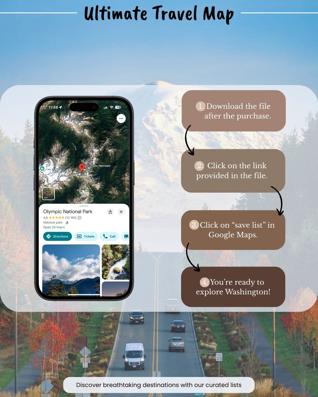 Washington Travel Map - Sight Maps