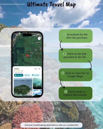 Micronesia Travel Map - Sight Maps