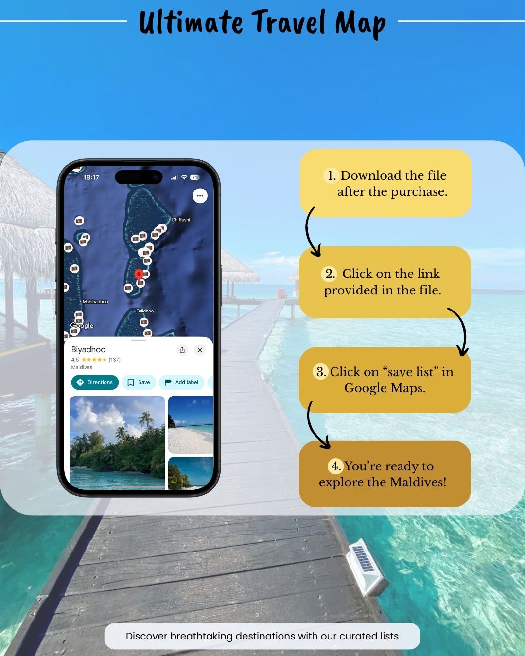 Maldives Travel Map - Sight Maps