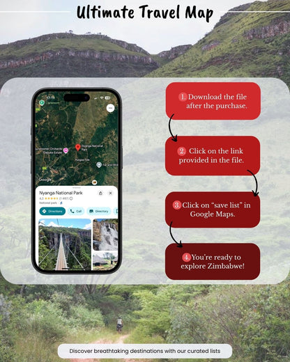 Zimbabwe Travel Map - Sight Maps