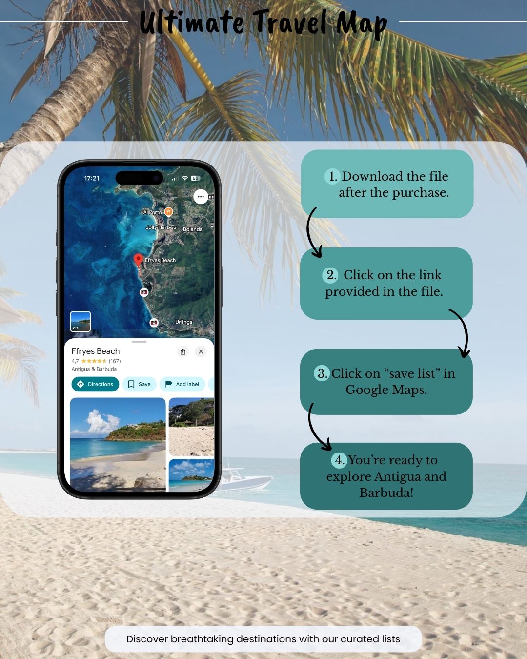 Antigua and Barbuda Travel Map - Sight Maps