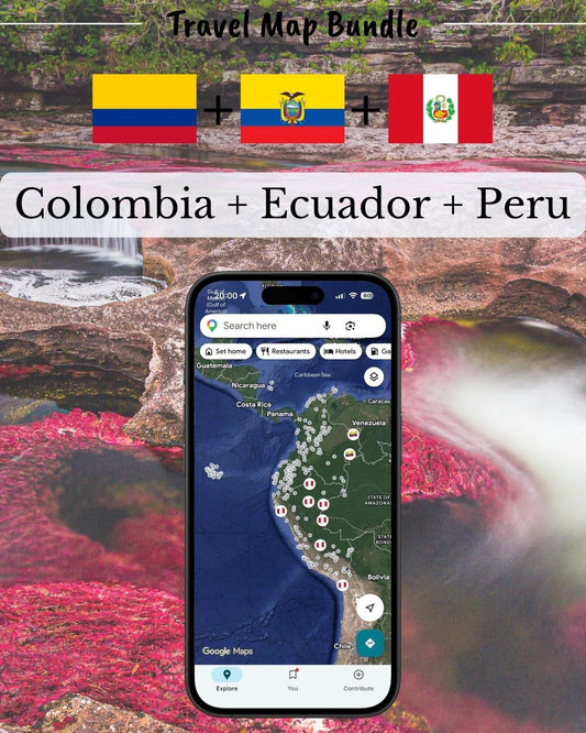 Colombia Ecuador & Peru Trip - Sight Maps