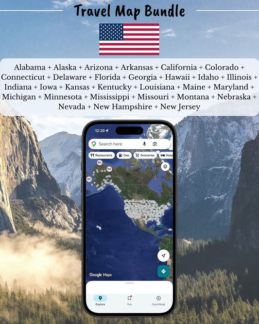 USA Travel Bundle 1 - Sight Maps