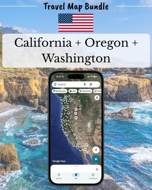 U.S. West Coast Road Trip Bundle - Sight Maps