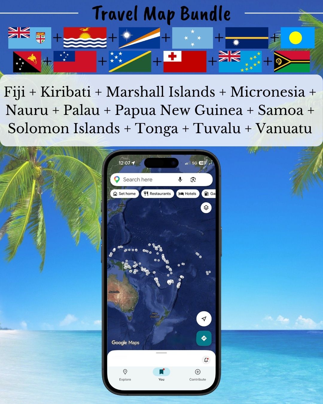 Pacific Island Nations - Sight Maps