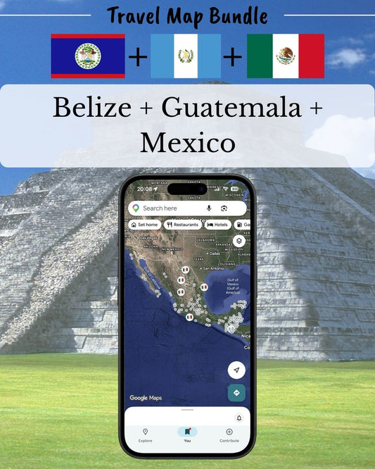 Maya Route Trip - Sight Maps