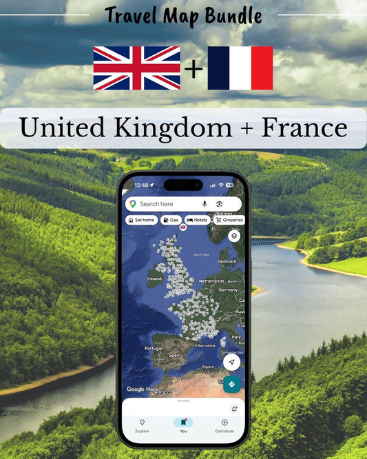 UK + France Adventure - Sight Maps