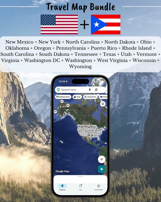 USA Travel Bundle 2 - Sight Maps
