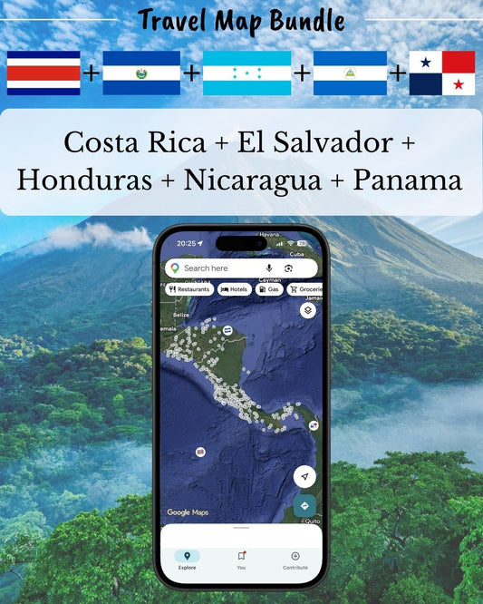 Central America Travel Bundle - Sight Maps