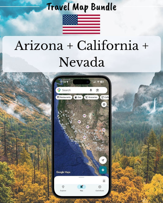 California Road Trip Bundle - Sight Maps