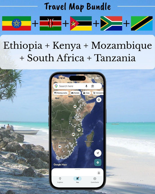 East & Southern Africa Travel Bundle - Sight Maps