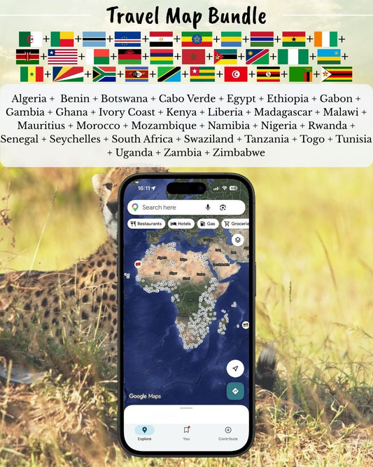 Africa Travel Bundle - Sight Maps