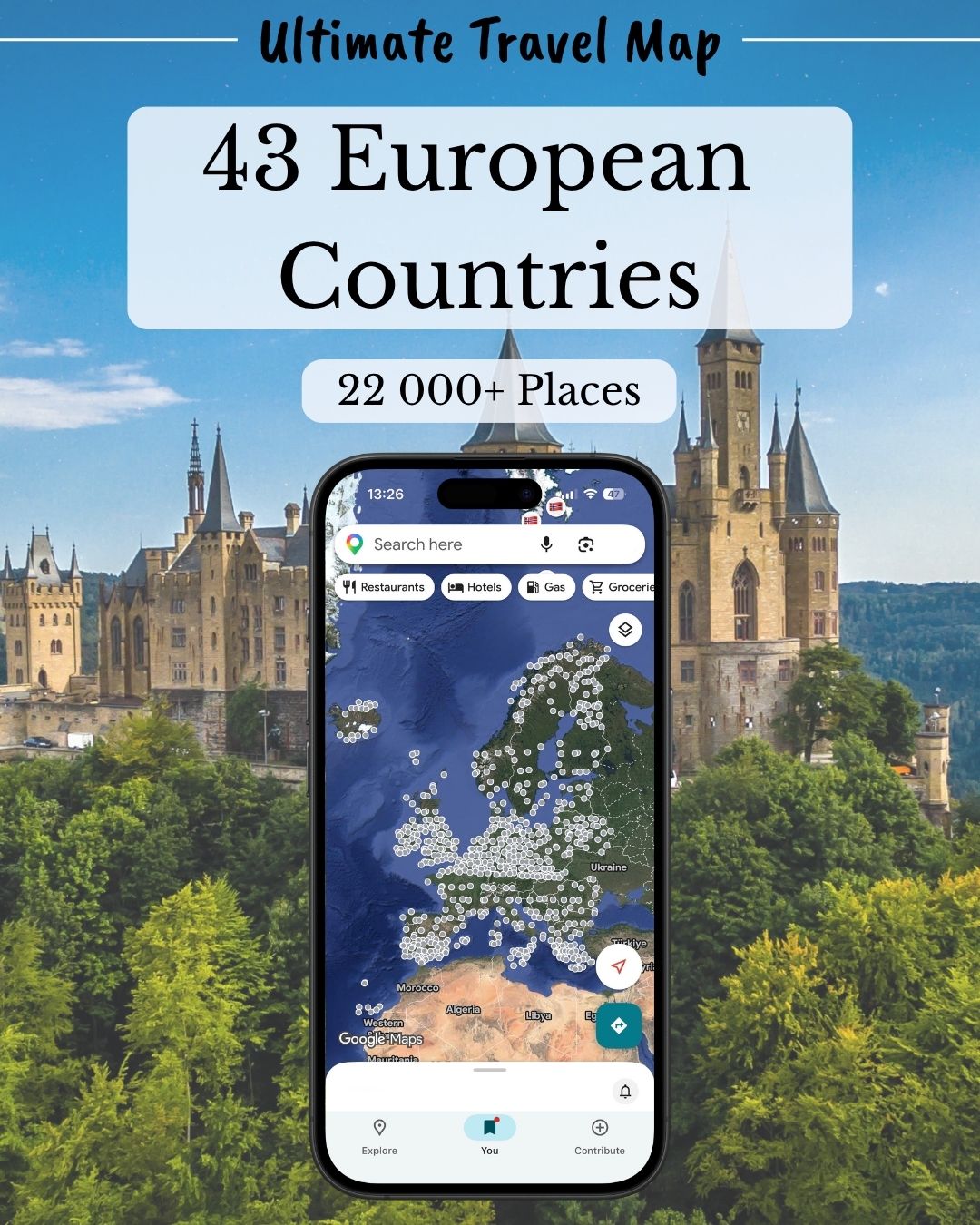 Ultimate Europe Travel Bundle - Sight Maps