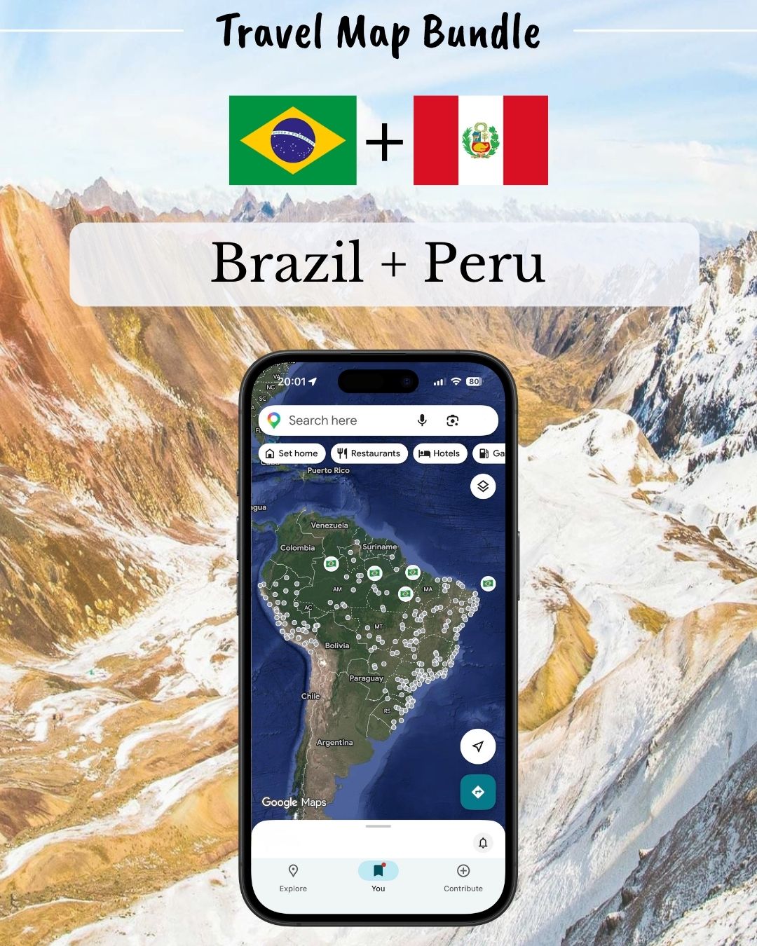 Brazil + Peru Trip - Sight Maps