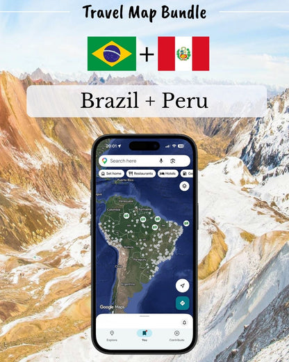 Brazil + Peru Trip - Sight Maps