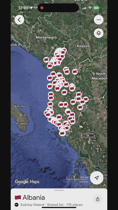 Albania Travel Map - Sight Maps